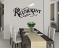 restaurant kochen essen edle wandaufkleber wandsticker wandtattoos