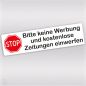 stop schild werbung sticker rot