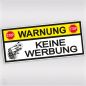 keine werbung fun sticker