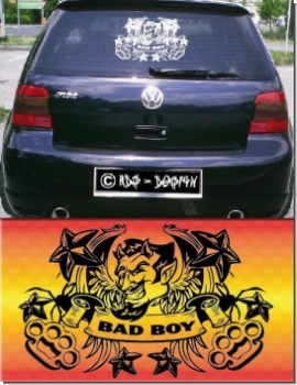 auto aufkleber bad boy sticker