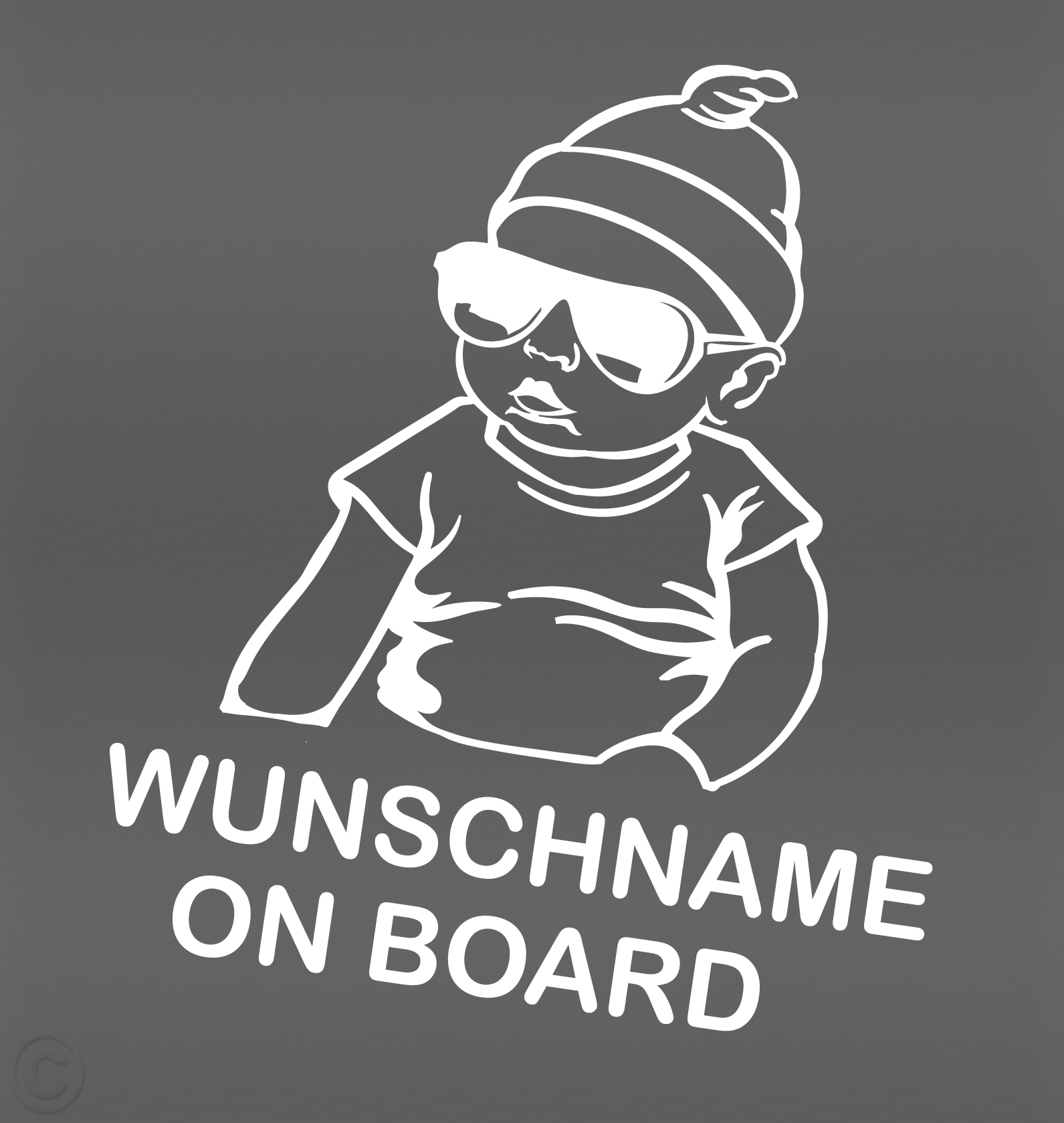 Baby on Board Mädchen King Aufkleber 12x7cm Auto Sticker Autoaufkleber  Hangover