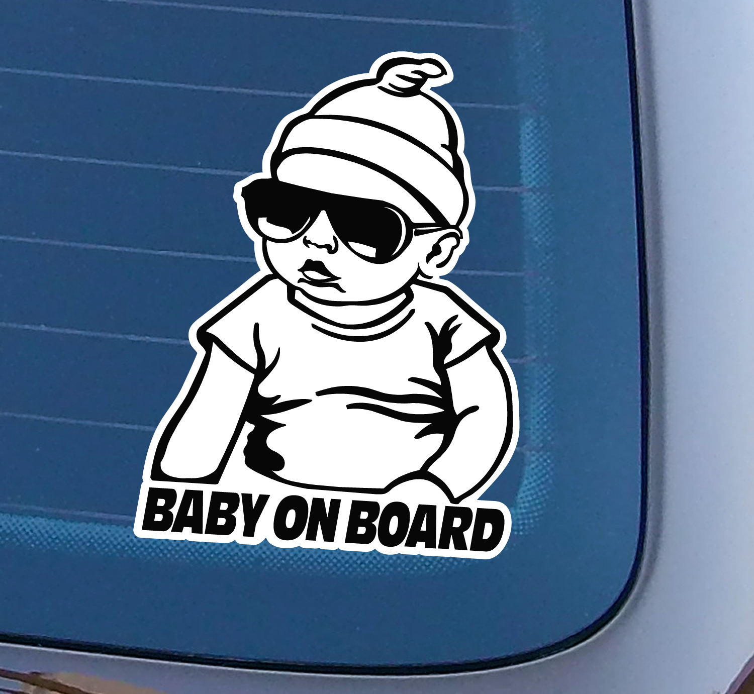Babyaufkleber Auto mit Baby on Board Hangover Carlos für