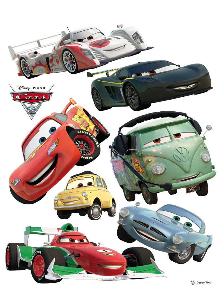 Cars Wandaufkleber © Disney Schöne Kinderzimmer Aufkleber Dekoration