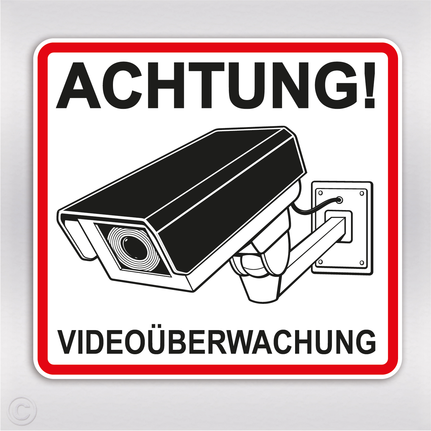 Videoüberwachung als Aufkleber oder Schild bestellen
