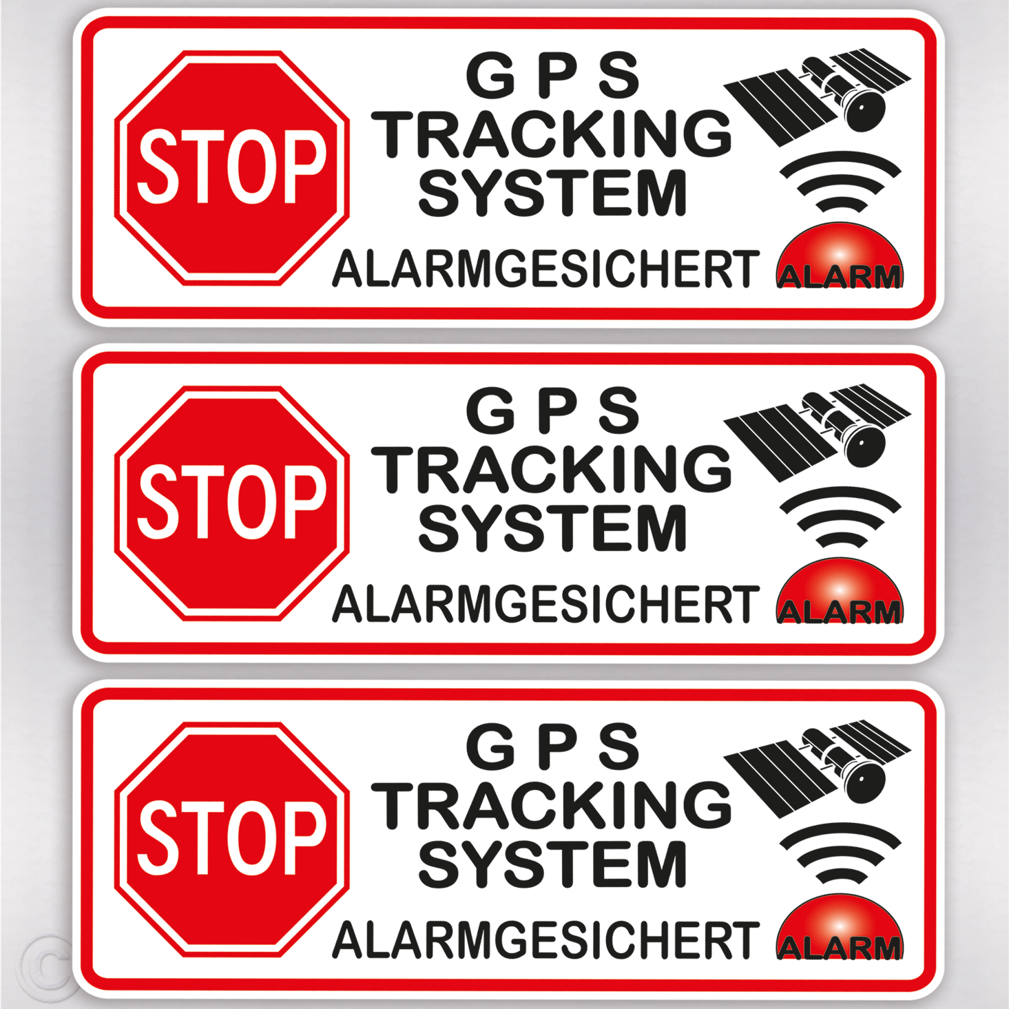 Gps Aufkleber Alarmgesichert - Auto Fahrrad Diebstahlschutz Sticker