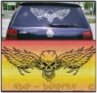 Totenkopf Aufkleber für Auto Motorhaube Skull 💀 Sticker