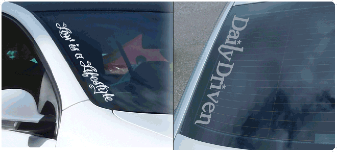 Windschutzscheiben Aufkleber Frontscheibenaufkleber Oilslick Auto Sticker